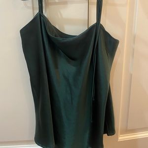 Green Satin Princess Polly Cami